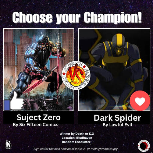 Subject Zero vs Dark Spider Subject Zero vs Dark Spider