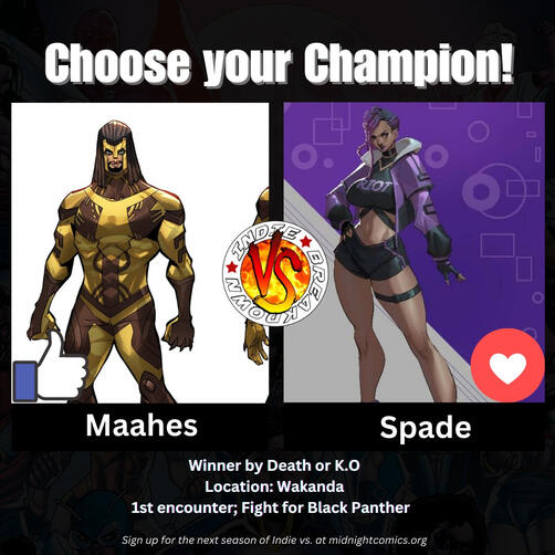 Maahes vs Spade Maahes vs Spade